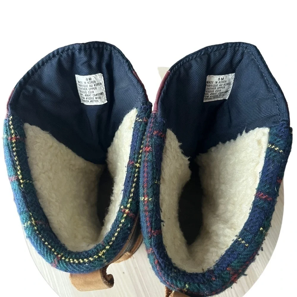 Eddie Bauer Leather Sherpa Lined Tall Duck Boot size 5